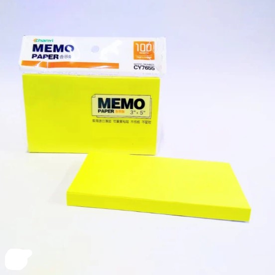 Sticky note pad,memo paper for school and office use,100 pieces in pack